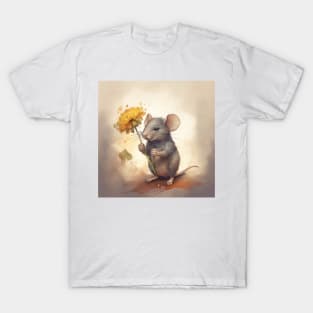 Mouse and Flower T-Shirt